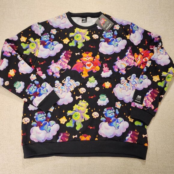 Cakeworthy Care Bears x Universal Monsters Unisex Crewneck Sweatshirt Size 2XL - Picture 2 of 13